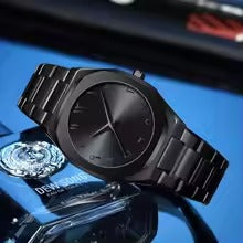 Simple Style Black Arabic Waterproof Trend sense Watch